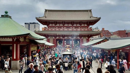 Senso-ji Temple in Asakusa, Tokyo, Showcasing its iconic red lantern and traditional architecture